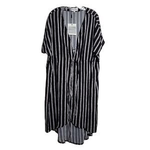 Hanna Nikole 18W Tie Front Duster Kimono, NWT